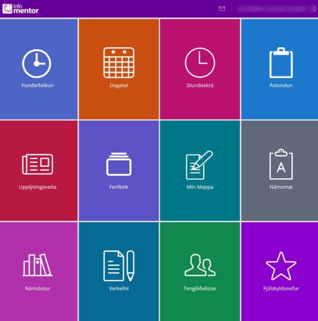 Moli vikunnar er ætlaður aðstandendum. Kennitala aðstandanda er ávallt notendanafn inn í kerfið, ekki kennitala barns. Ef aðstandandi er að fara inn á kennitölu barns þá er ekki hægt að bóka viðtöl né skrá veikindi/leyfi. Aðstandendur bóka viðtöl undir flísinni Fundarbókun. Ef lykilorð er gleymt þá er hægt að óska eftir nýju lykilorði á innskráningarsíðu InfoMentor. 💜
